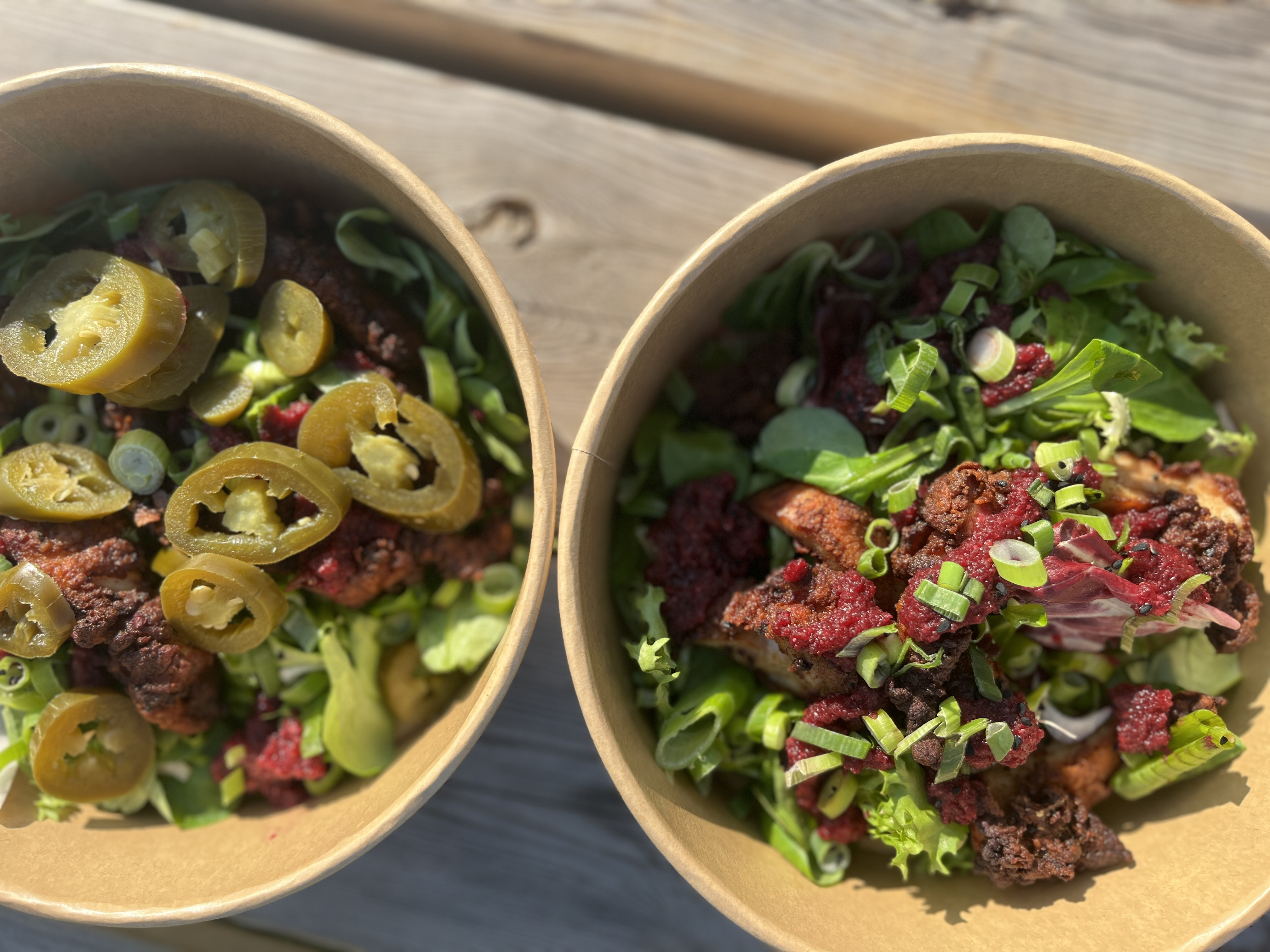 Street food two bowls